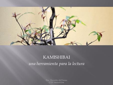 KAMISHIBAI una herramienta para la lectura