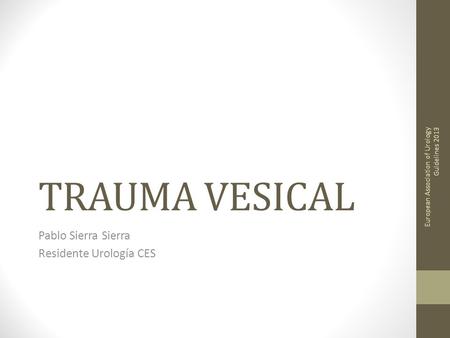 Pablo Sierra Sierra Residente Urología CES