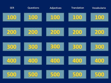 SERQuestions VocabularioAdjectives Translation. Yo ____ un alumno bueno.