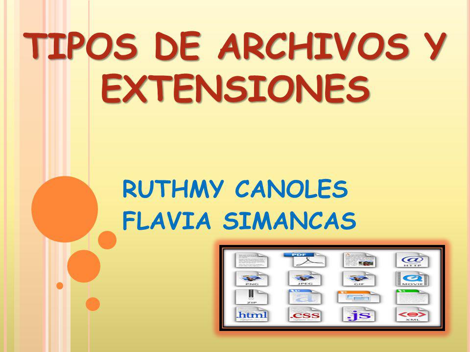 TIPOS DE ARCHIVOS Y EXTENSIONES - ppt descargar