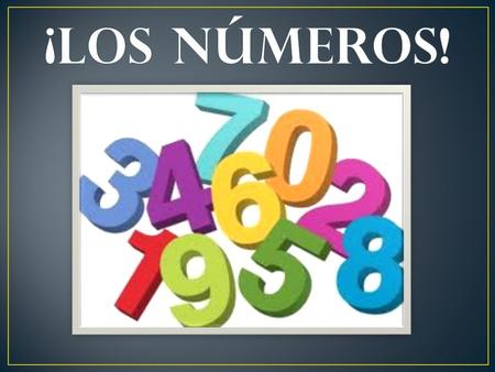 ¡Los números!.