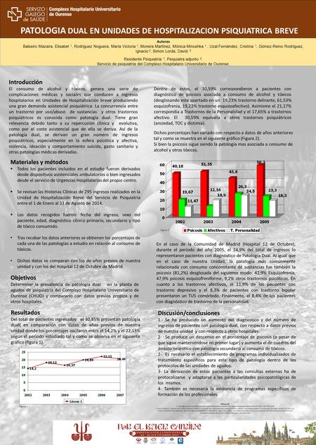Introducción El consumo de alcohol y tóxicos, genera una serie de complicaciones médicas y sociales que conducen a ingresos hospitalarios en Unidades de.