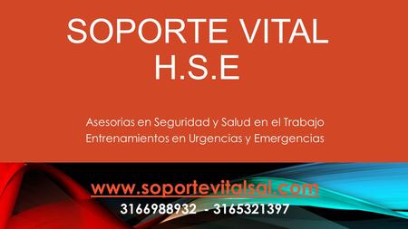 Asesorias en Seguridad y Salud en el Trabajo