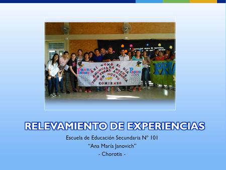 Escuela de Educación Secundaria Nº 101 “Ana María Janovich” - Chorotis -