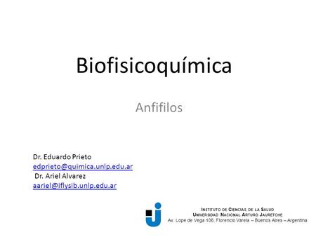Biofisicoquímica Anfifilos