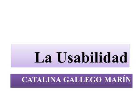 Catalina Gallego Marín