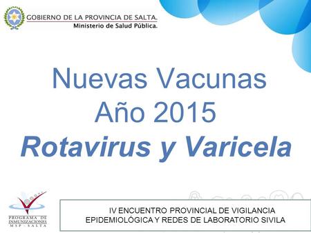 Nuevas Vacunas Año 2015 Rotavirus y Varicela