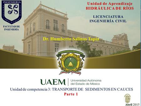 FACULTAD DE INGENIERÍA Dr. Humberto Salinas Tapia