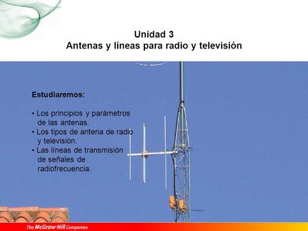 03 1. ¿Cómo funcionan las antenas? 2. Parámetros de una antena