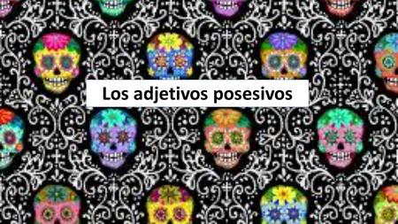 Los adjetivos posesivos. ¿Recuerdas? You already know a different type of possessive adjective. They agree in gender and number with the nouns they describe.