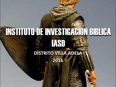 INSTITUTO DE INVESTIGACION BIBLICA IASD