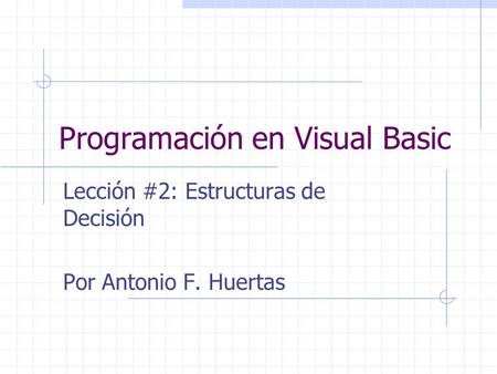 Programación en Visual Basic