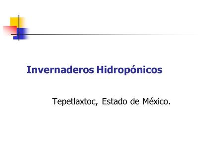Invernaderos Hidropónicos
