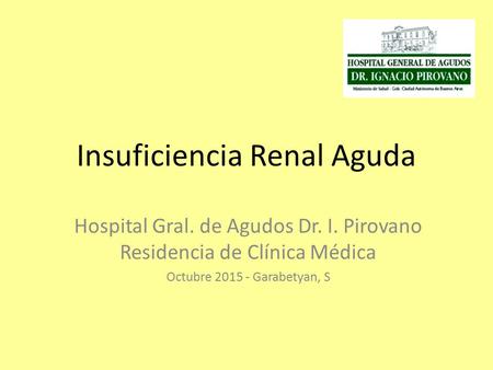 Insuficiencia Renal Aguda