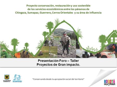 Presentación Foro – Taller Proyectos de Gran impacto.