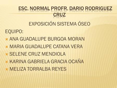 esc. Normal profr. Dario rodriguez cruz