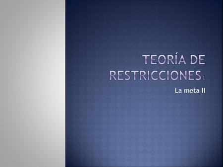 La meta II.  ¿Qué es un tiempo estándar?  Suceso dependiente  Fluctuación estadística  ¿Qué es una capacidad?