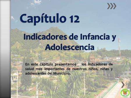 INDICADORES DE INFANCIA Y ADOLESCENCIA 2014 En este capítulo presentamos los indicadores de salud más importantes de nuestros niños, niñas y adolescentes.