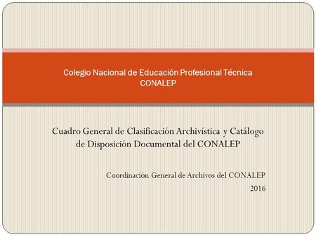 Colegio Nacional de Educación Profesional Técnica CONALEP