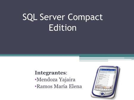 SQL Server Compact Edition