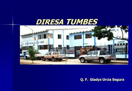 DIRESA TUMBES Q. F. Gladys Urcia Segura.