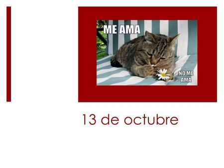 13 de octubre. Warm-Up #31  Given the sentence, rewrite it to replace the indirect object noun with a direct object pronoun. 1.La dentista cepilla los.
