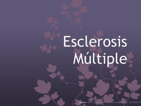 Esclerosis Múltiple source:
