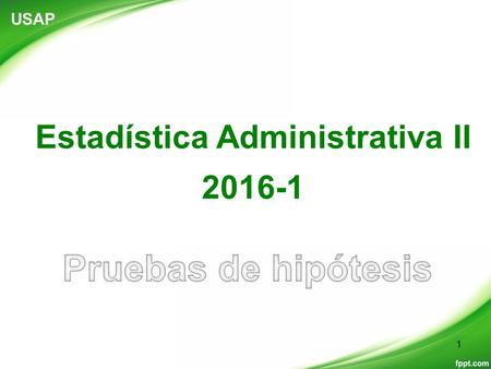 Estadística Administrativa II