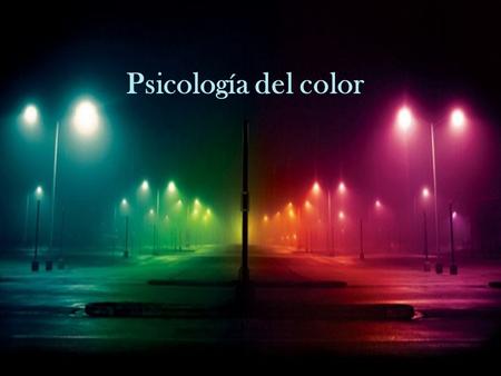Psicología del color.
