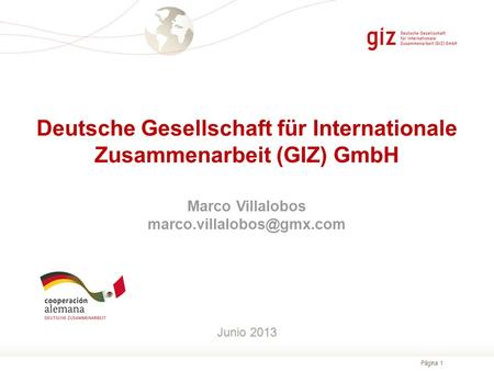 Deutsche Gesellschaft für Internationale Zusammenarbeit (GIZ) GmbH