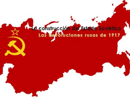  El sistema político soviético  La N.E.P.  La muerte de Lenin y la crisis sucesoria  La planificación económica  El estalinismo  El papel de la.