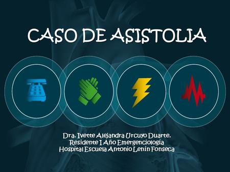 CASO DE ASISTOLIA Dra. Ivette Alejandra Urcuyo Duarte.