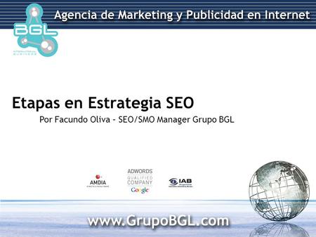 Etapas en Estrategia SEO Por Facundo Oliva – SEO/SMO Manager Grupo BGL.