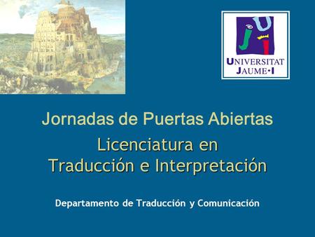 Departamento de Traducción y Comunicación