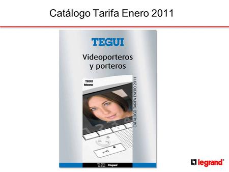 Catálogo Tarifa Enero 2011 1. SWING VIDEO BASE B/N 2 Llamada de Planta Regulación del Timbre de llamada Exclusión de llamada Función Despacho Profesional.