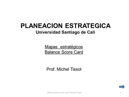 PLANEACION ESTRATEGICA Universidad Santiago de Cali