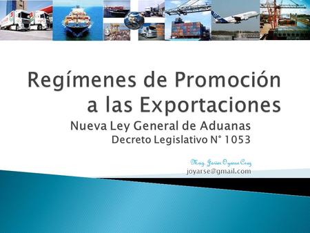 Regímenes de Promoción a las Exportaciones