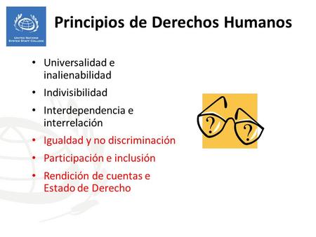 Principios de Derechos Humanos
