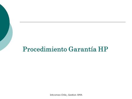 Procedimiento Garantía HP