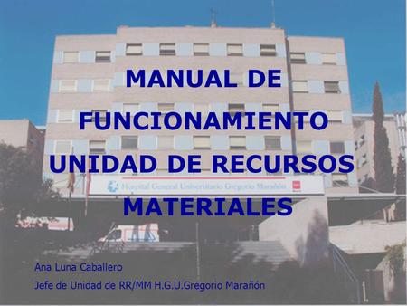 MANUAL DE FUNCIONAMIENTO MATERIALES