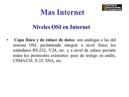 Niveles OSI en Internet