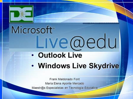 Outlook Live Windows Live Skydrive Frank Maldonado Font