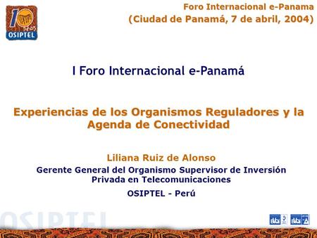 I Foro Internacional e-Panamá