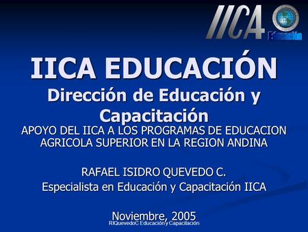 IICA EDUCACIÓN Dirección de Educación y Capacitación