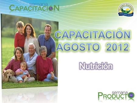 CAPACITACIÓN AGOSTO 2012 Nutrición.