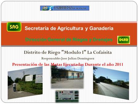 Distrito de Riego ″Modulo I La Cofaisita