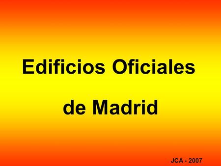 Edificios Oficiales de Madrid