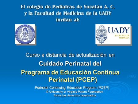 Programa de Educación Continua Perinatal (PCEP)