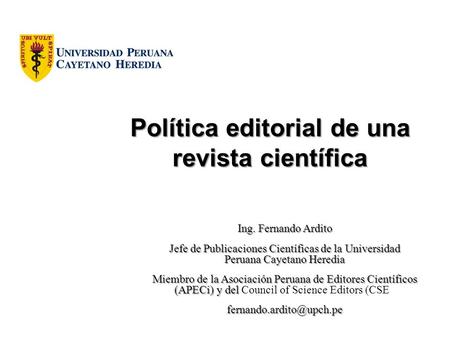 Política editorial de una revista científica