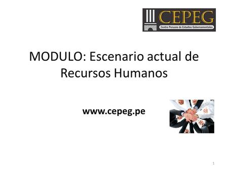 MODULO: Escenario actual de Recursos Humanos